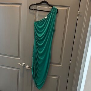 A New Day Teal One-Shoulder Dress